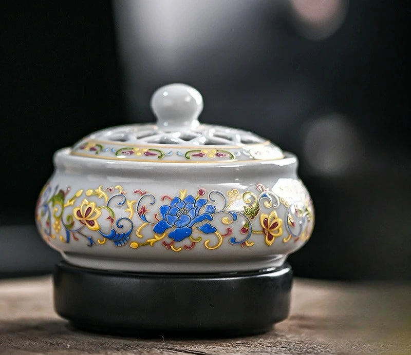 Enamel Electronic Aromatherapy Oven Incense