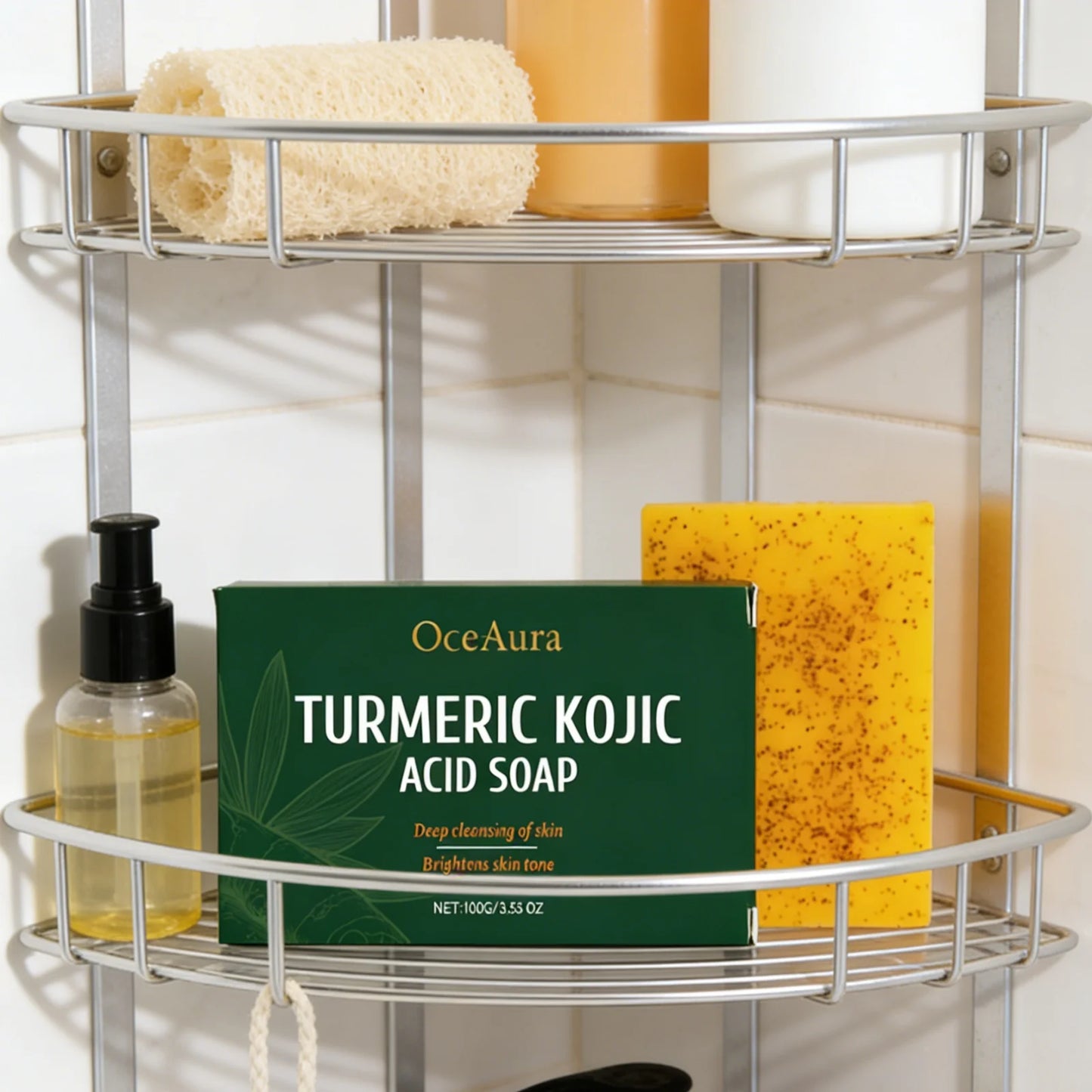 OceAura Turmeric Kojic Acid Soap Deep Cleansing and Exfoliating. Hajj