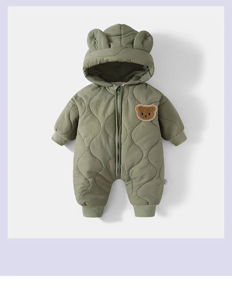 Fur Lining Warm Toddler Romper Girls & Boys