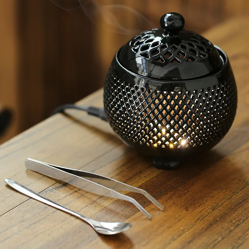 Enamel Electronic Aromatherapy Oven Incense