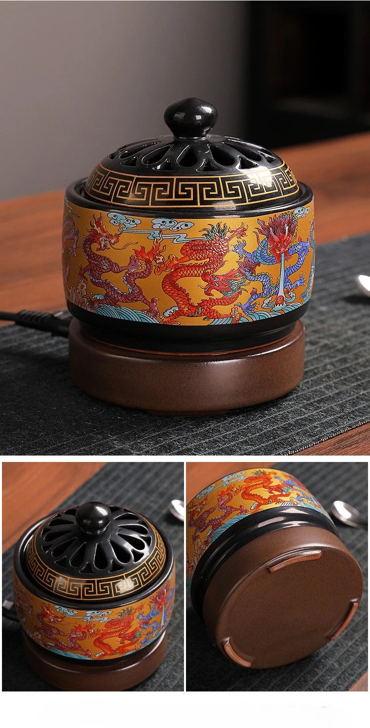 Enamel Electronic Aromatherapy Oven Incense