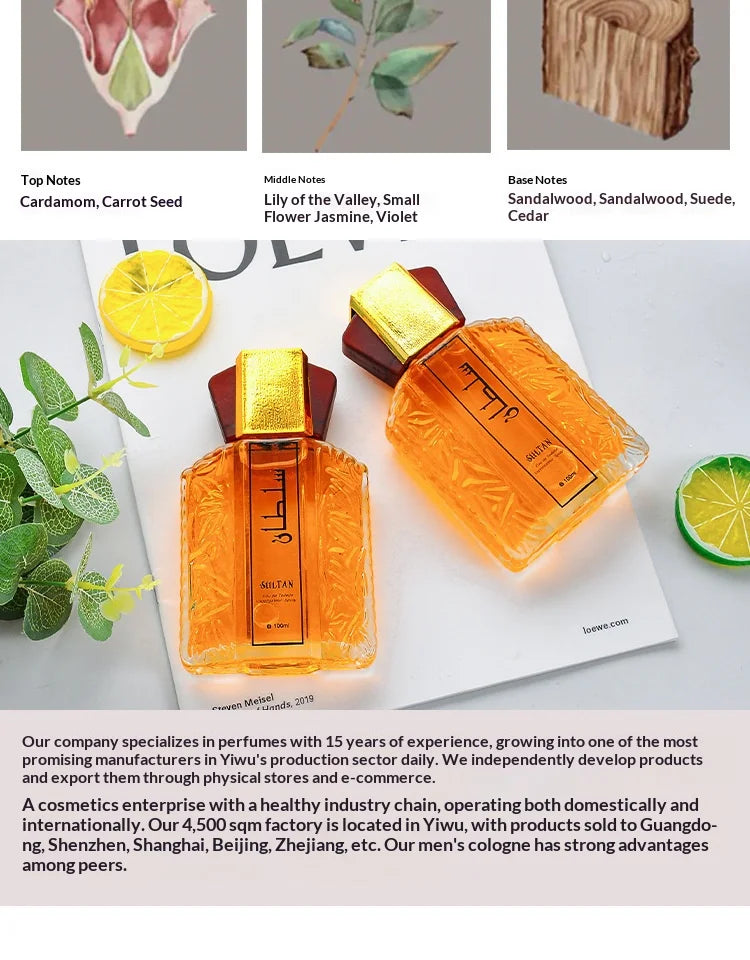 Arabian Sultan Woody Perfume for Men Gift
