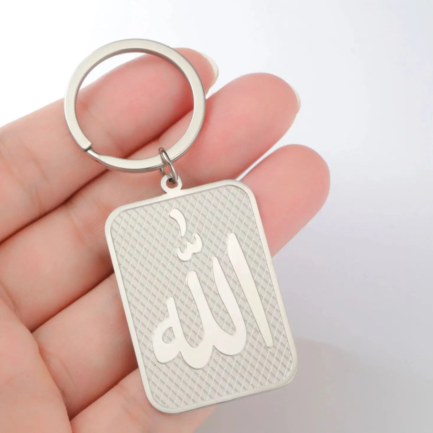 Islamic Allah Pendant Keychain Stainless Steel