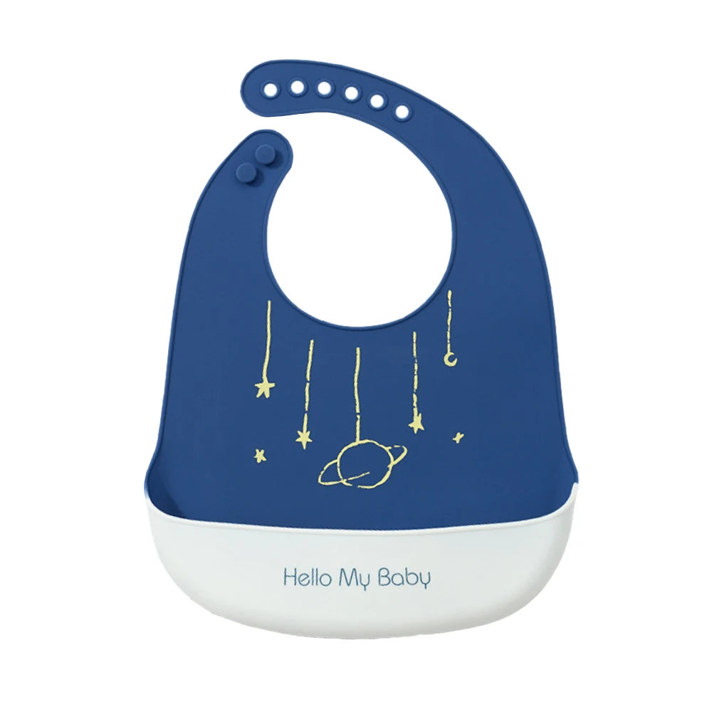 Soft Silicone Cartoon Waterproof Baby Bibs