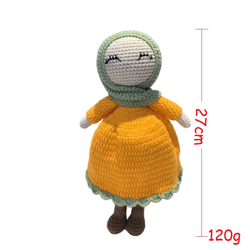Knitted Islamic Toys Crochet Dolls (gifts) with Hijab for our baby Girls
