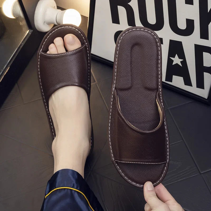 Genuine Cow Leather Sandals Indoor for Men & Women