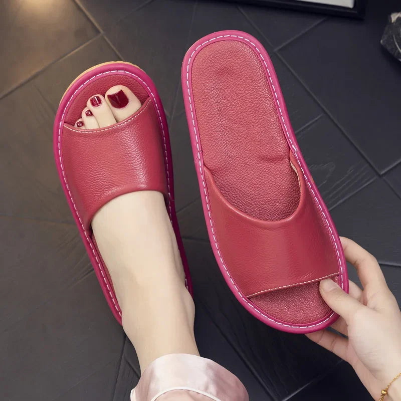 Genuine Cow Leather Sandals Indoor for Men & Women