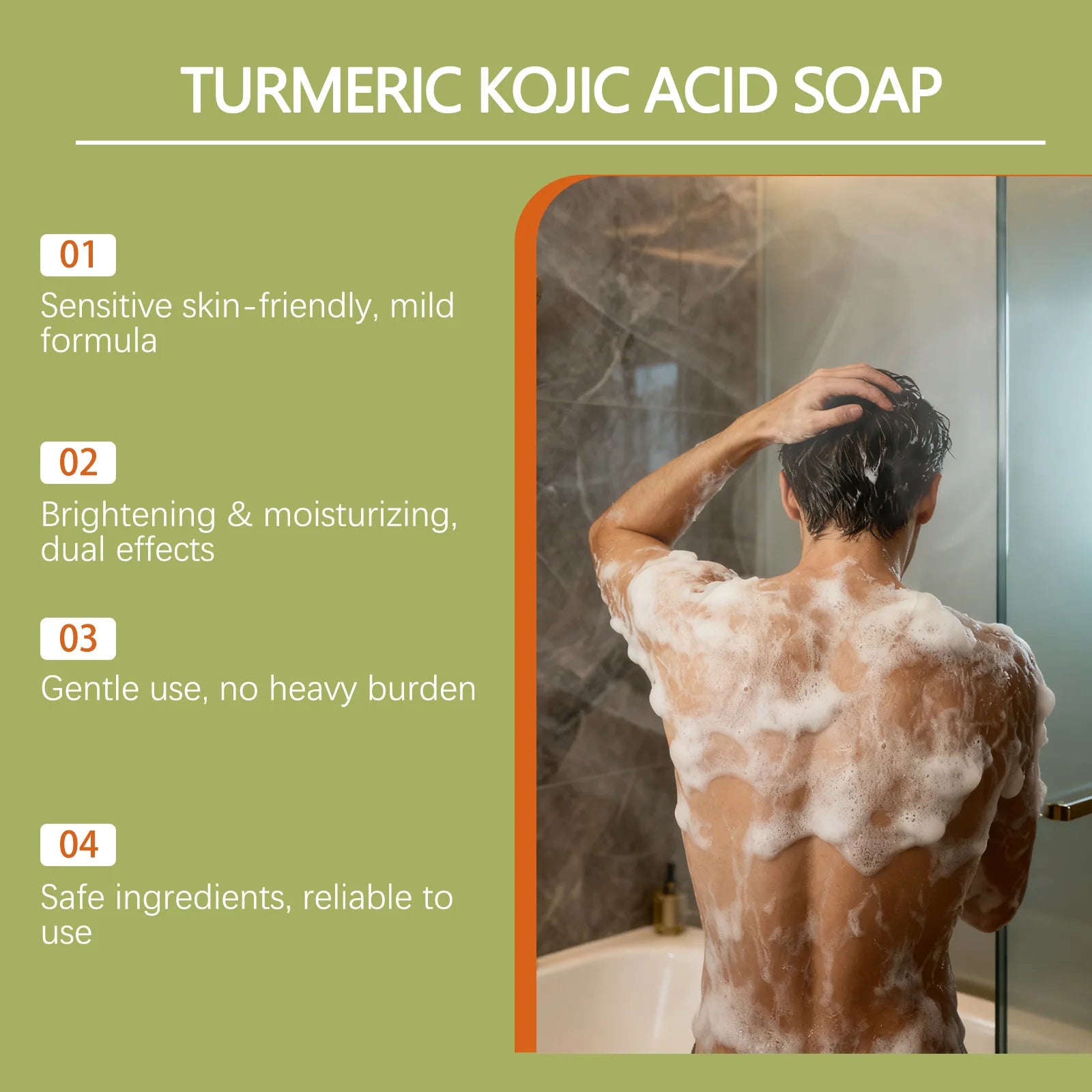 OceAura Turmeric Kojic Acid Soap Deep Cleansing and Exfoliating. Hajj