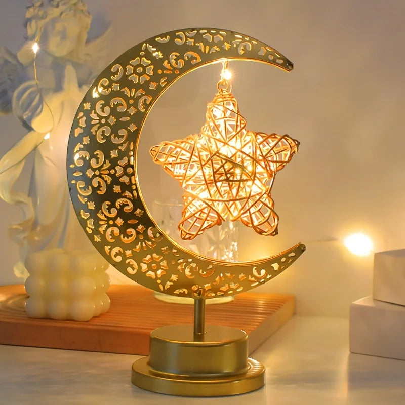 Islamic LED Star Moon Lamp - Gift