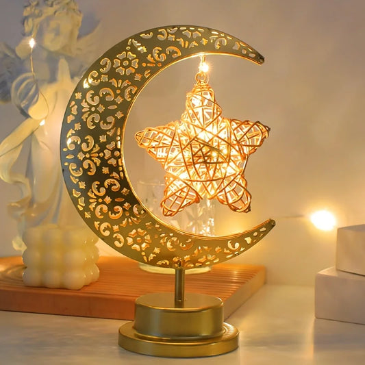 Islamic LED Star Moon Lamp - Gift