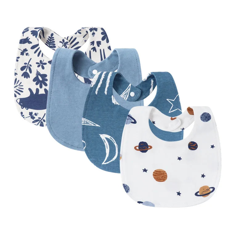 4Pcs Cartoon Baby Bib