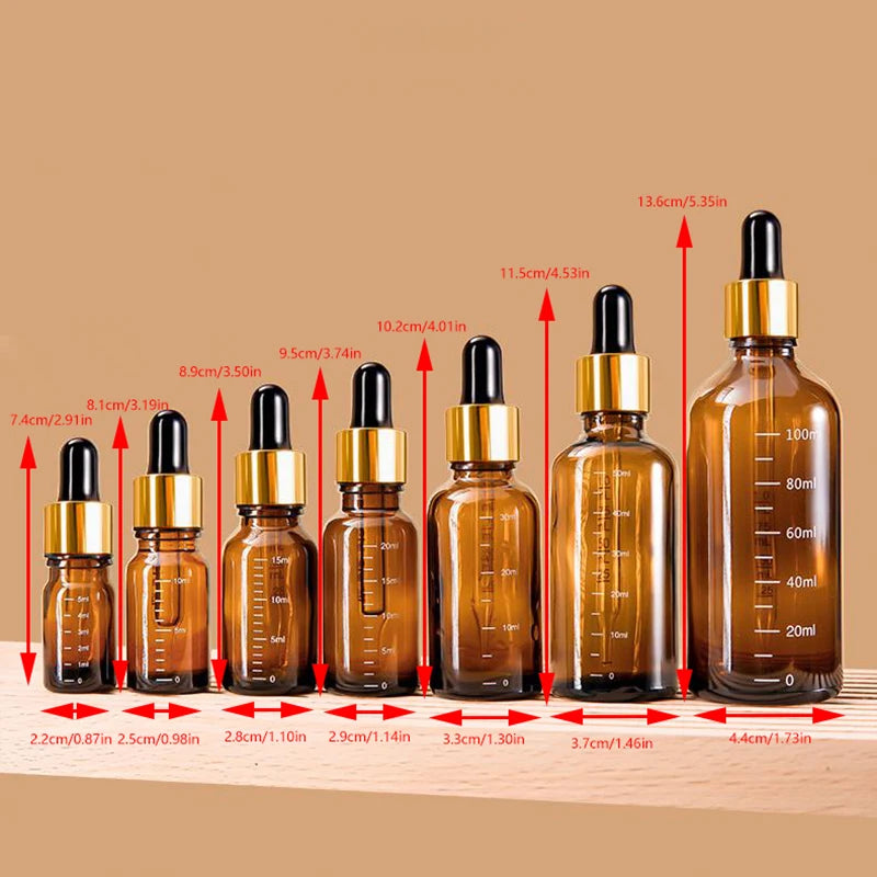 Refillable Bottles Travel 5ml-100ml Dropper Bottles