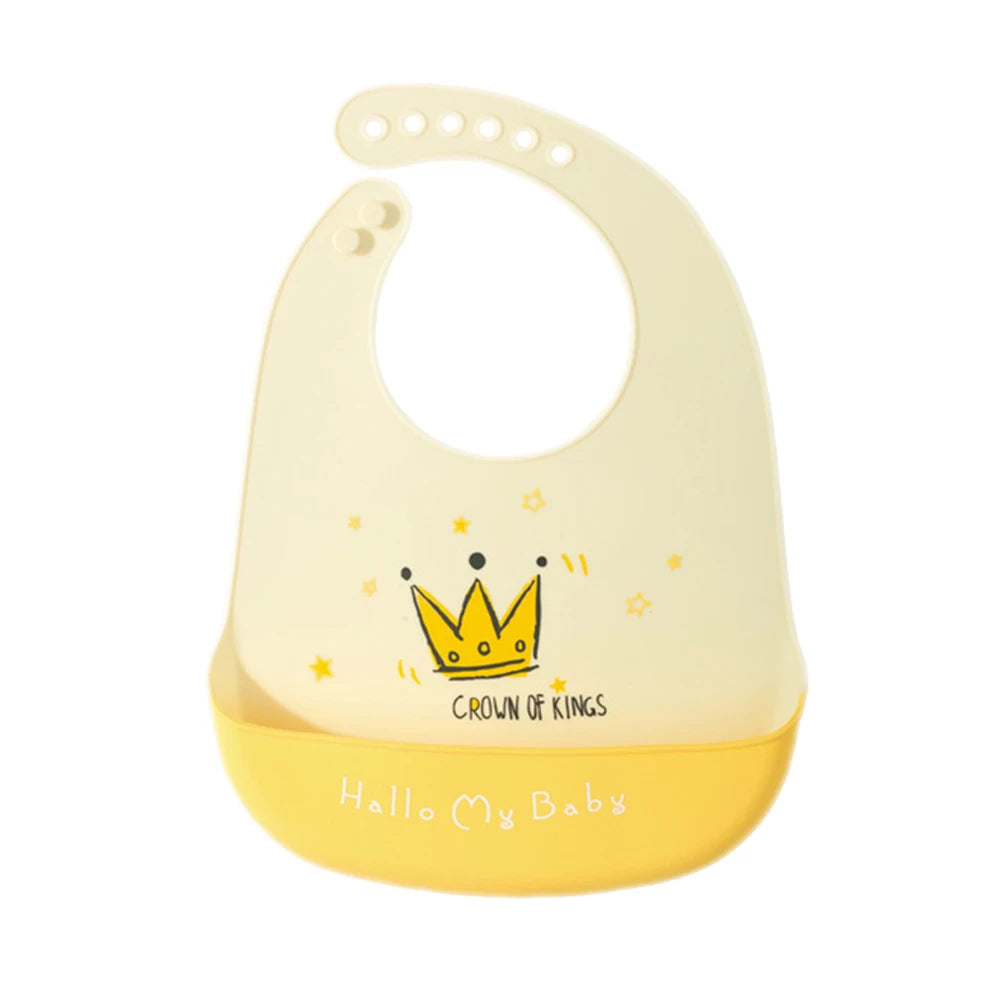 Soft Silicone Cartoon Waterproof Baby Bibs