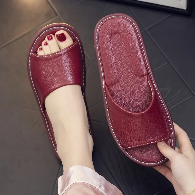 Genuine Cow Leather Sandals Indoor for Men & Women