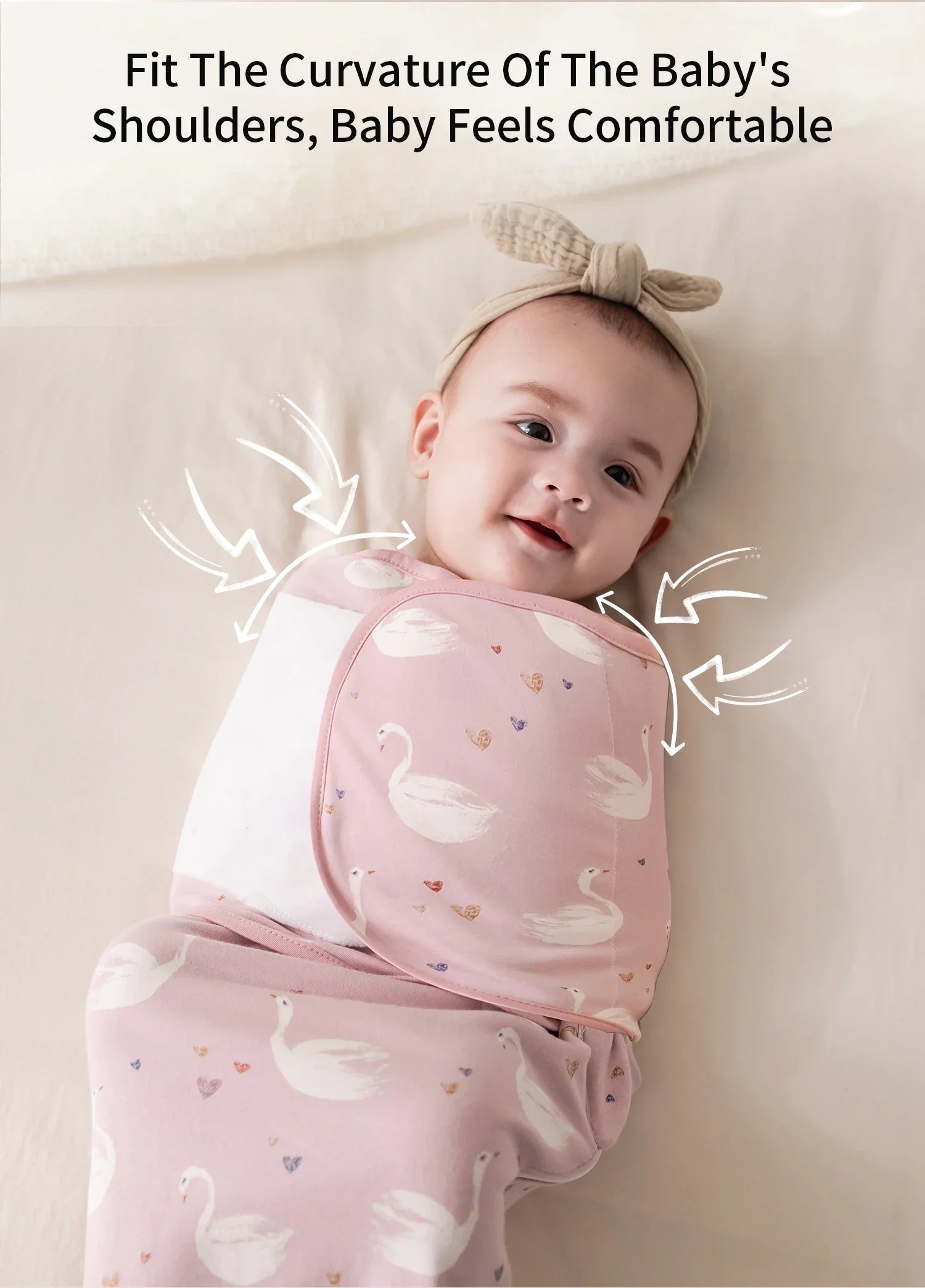 INSULAR Baby Cotton Swaddling Cloth.