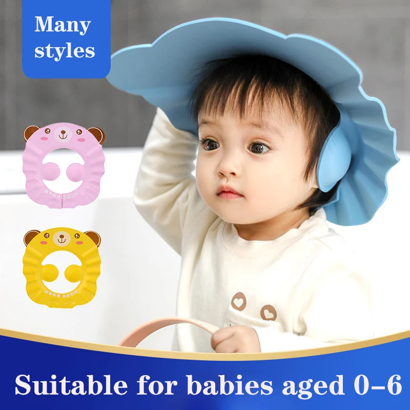 Soft Baby Shower Cap