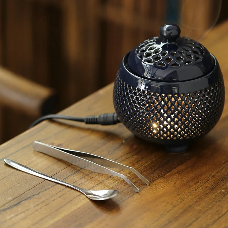 Enamel Electronic Aromatherapy Oven Incense