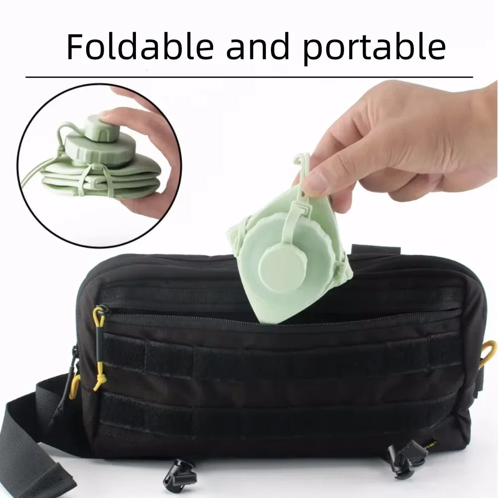 600ml Silicone Folding Bottle Adult Portable Reusable. Hajj