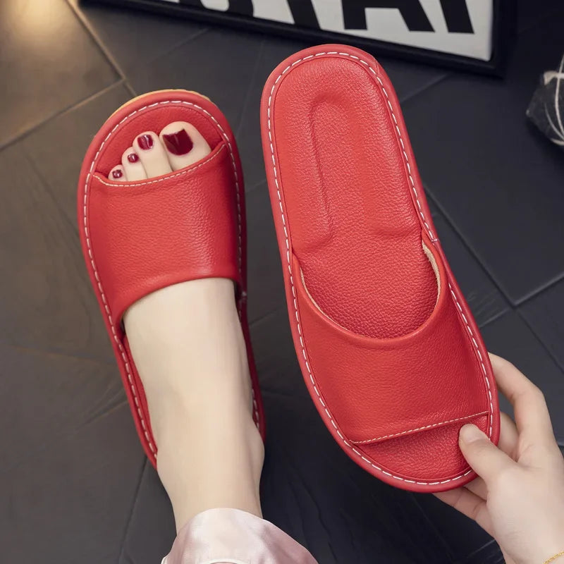 Genuine Cow Leather Sandals Indoor for Men & Women