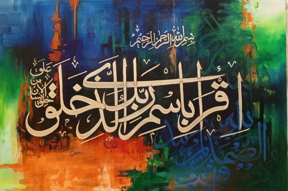 Islamic Calligraphy Canvas Wall Art