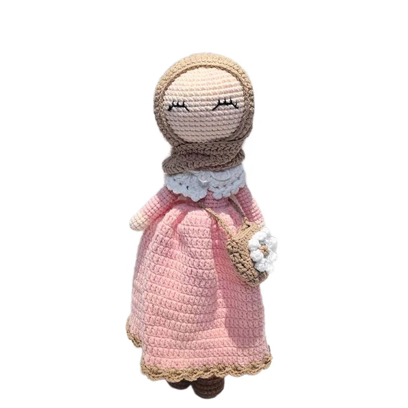Knitted Islamic Toys Crochet Dolls (gifts) with Hijab for our baby Girls