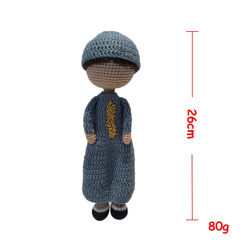 Knitted Islamic Toys Crochet Dolls (gifts) with Hijab for our baby Girls