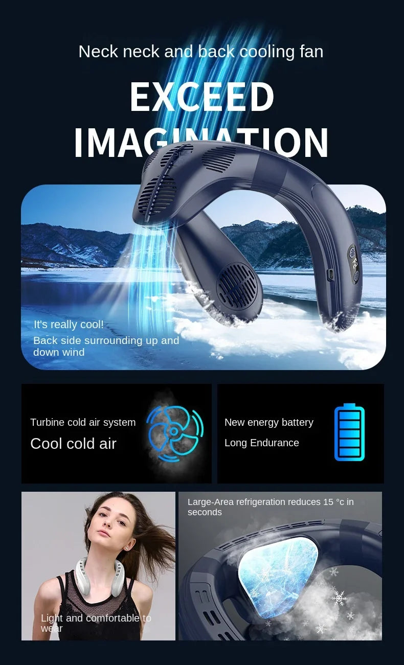 Powerful  Rechargeable Cooling  Neck Air Conditioner