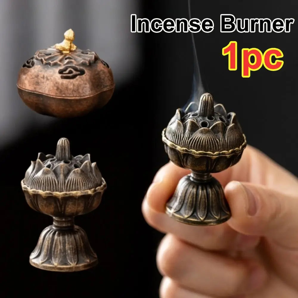 Lotus Lamp Incense Stick Burner Sandalwood