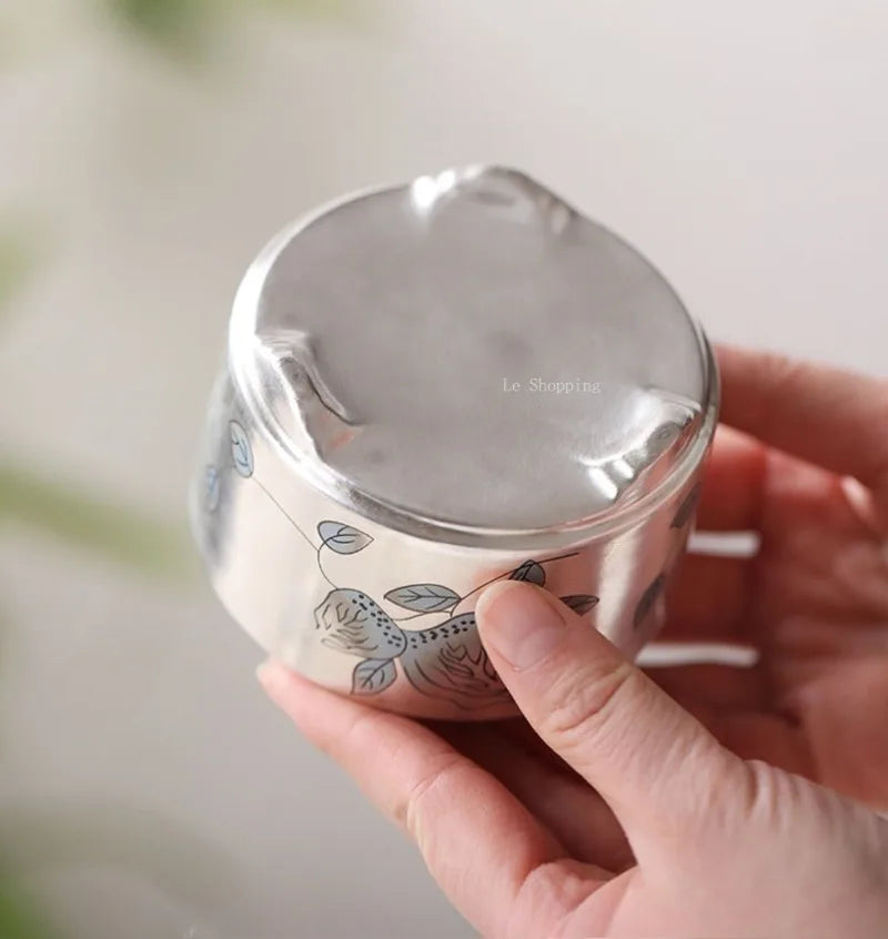 Silver-plated Ceramic Incense Burner