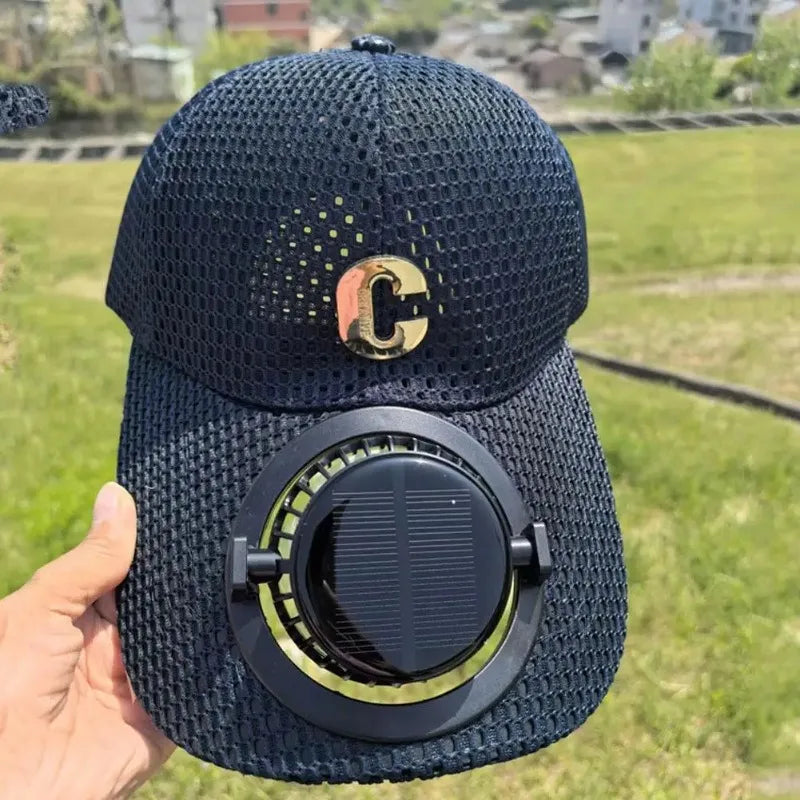 Solar Powered Charging head Fan