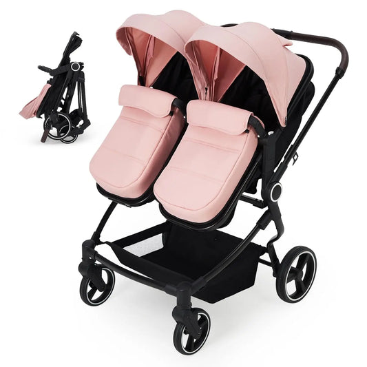 Side by Side Double Stroller for Twins & Lightweight