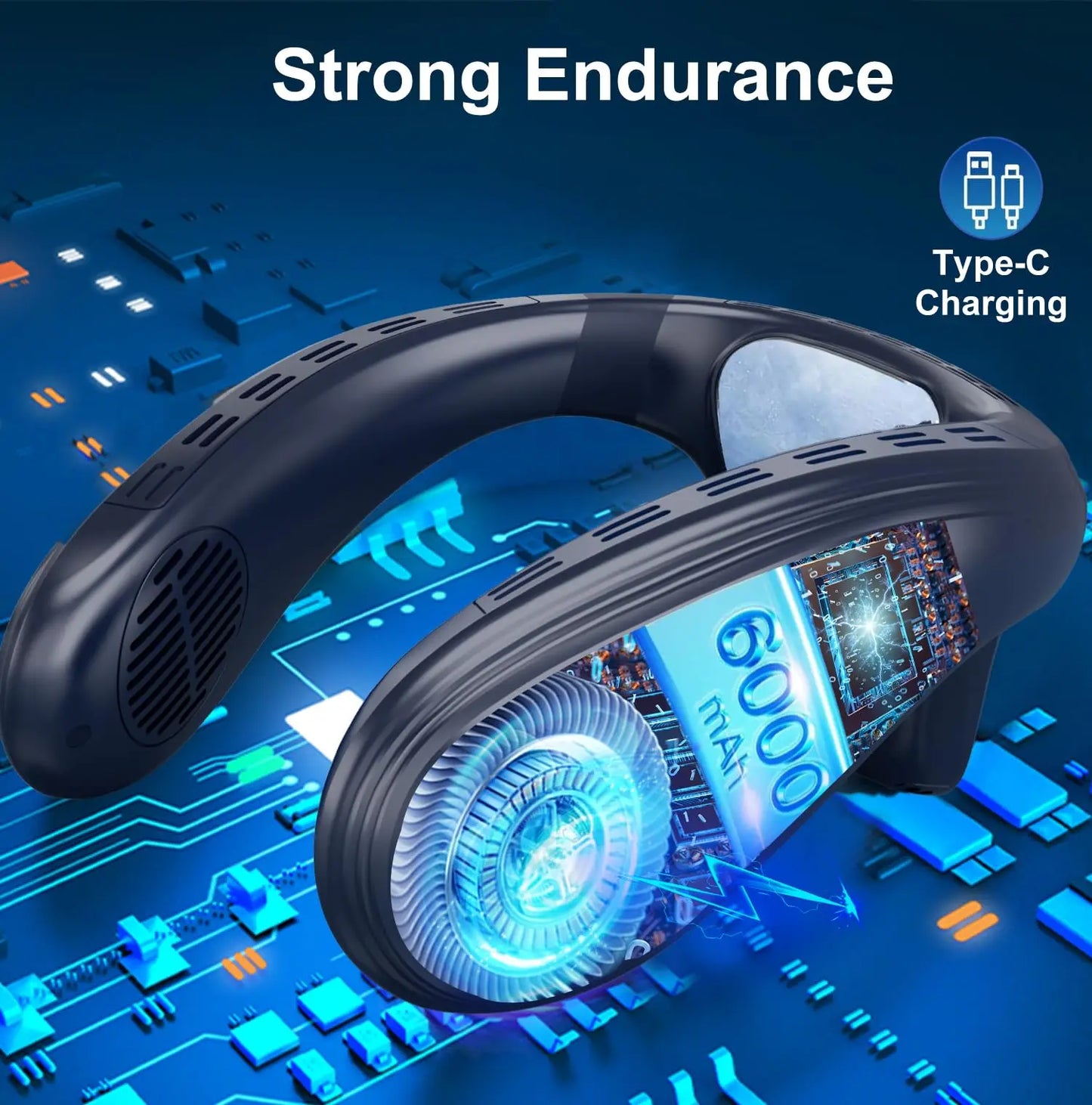 Powerful  Rechargeable Cooling  Neck Air Conditioner