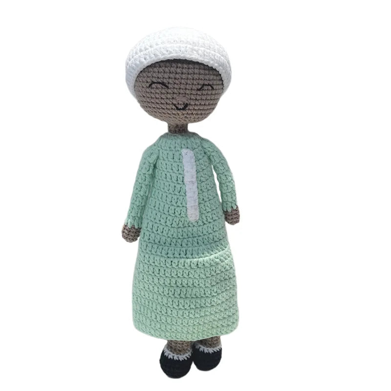 Knitted Islamic Toys Crochet Dolls (gifts) with Hijab for our baby Girls