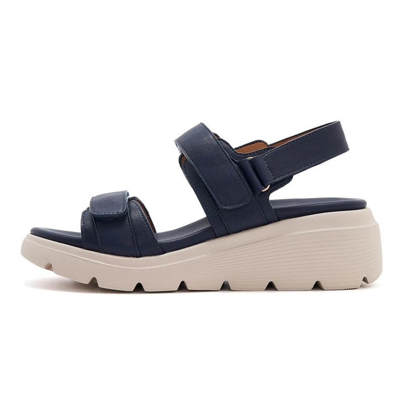 Women's Leather Summer Heel Sandals Casual