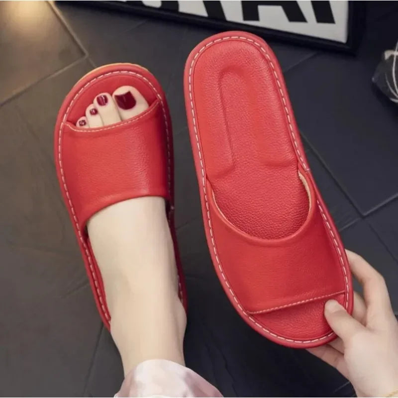 Genuine Cow Leather Sandals Indoor for Men & Women
