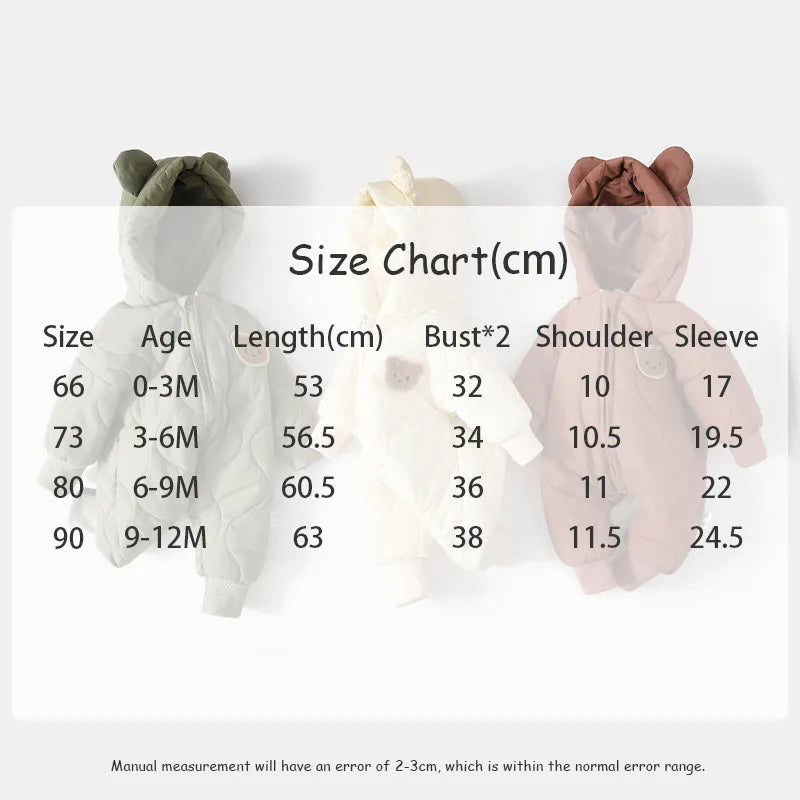  Fur Lining Warm Toddler Romper Girls & Boys