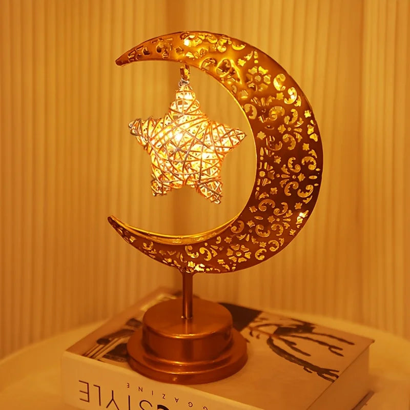 Islamic LED Star Moon Lamp - Gift