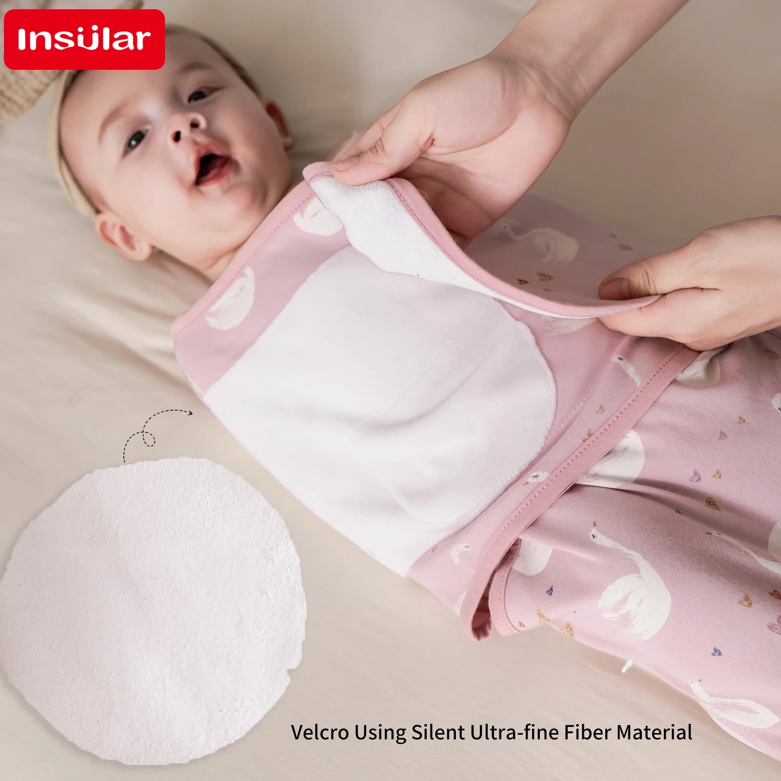 INSULAR Baby Cotton Swaddling Cloth.