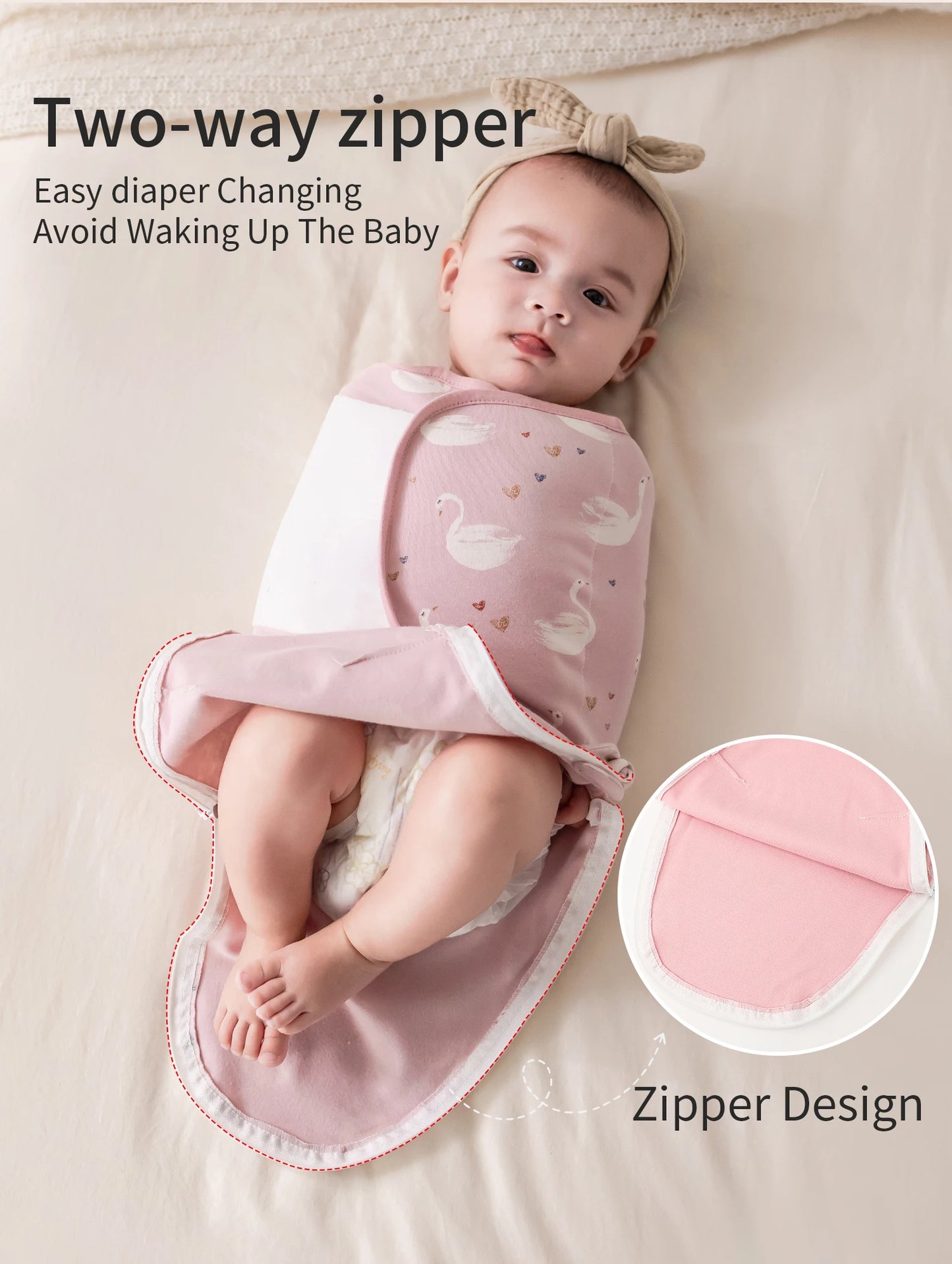 INSULAR Baby Cotton Swaddling Cloth.