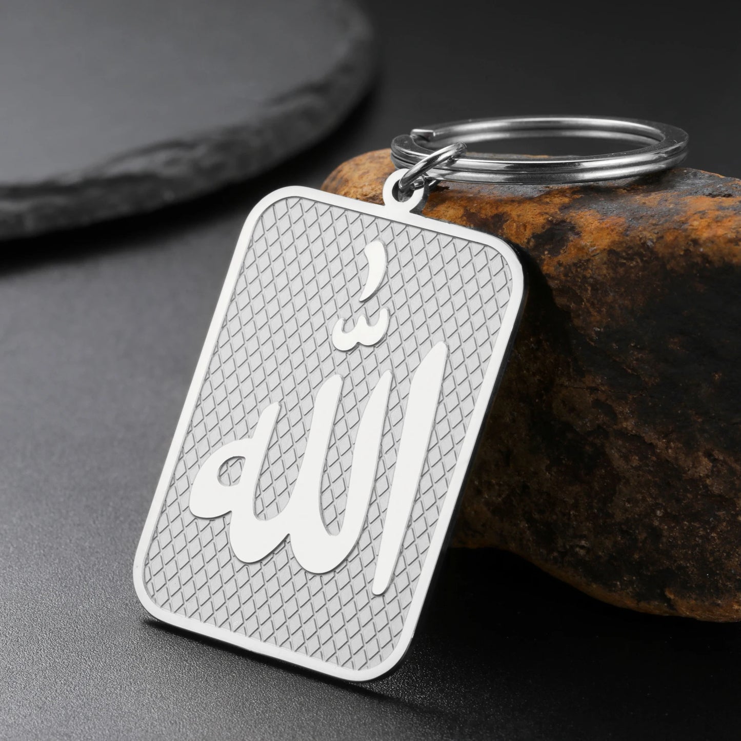 Islamic Allah Pendant Keychain Stainless Steel
