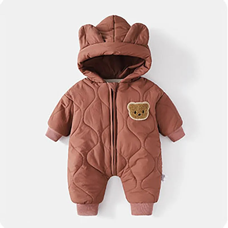  Fur Lining Warm Toddler Romper Girls & Boys