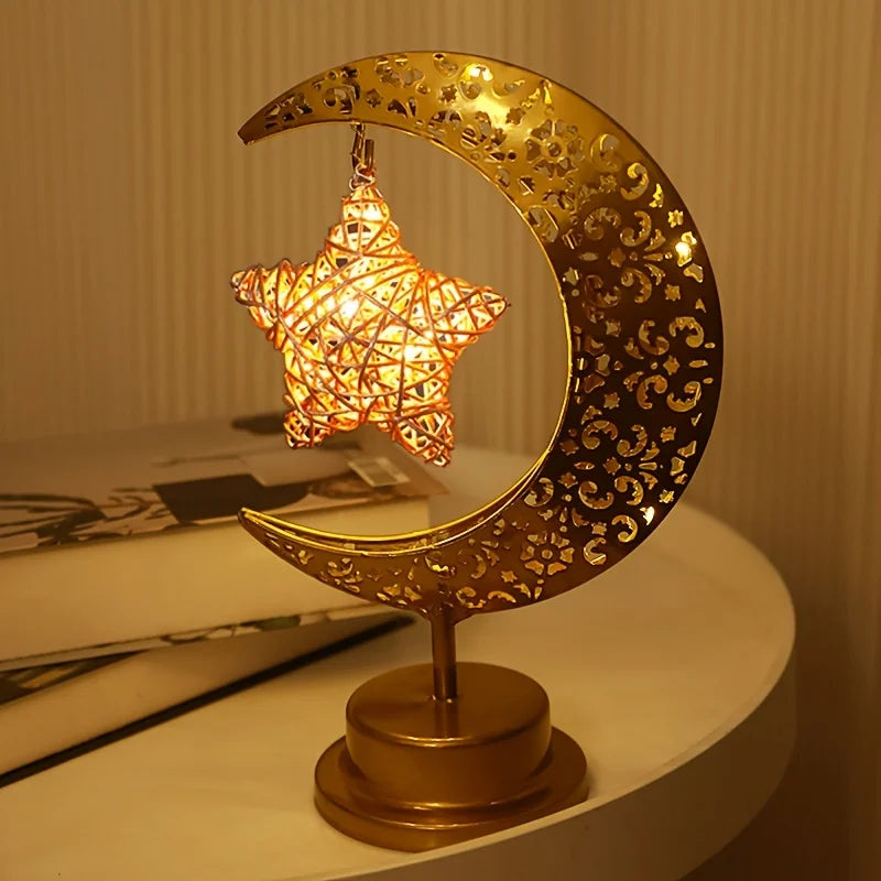 Islamic LED Star Moon Lamp - Gift