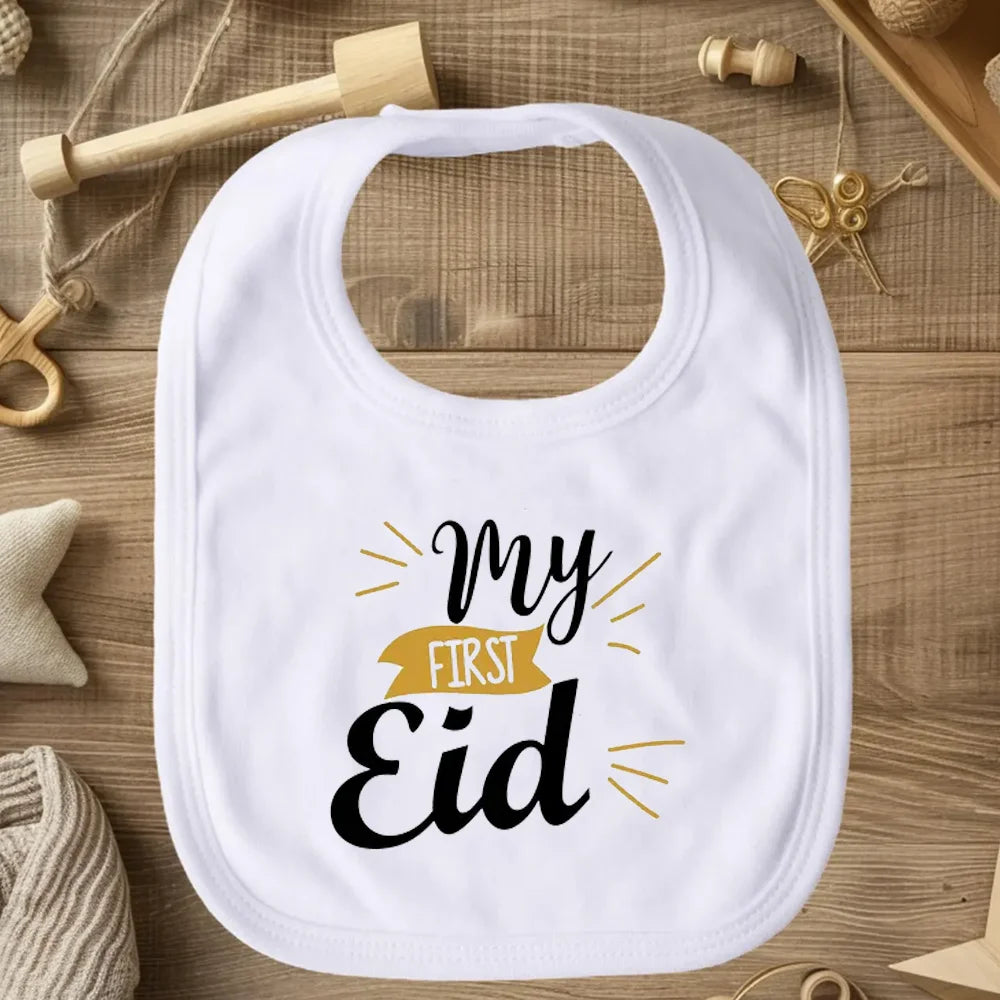 My First Eid Baby Bib (Islamic Iftar Newborn Gift )