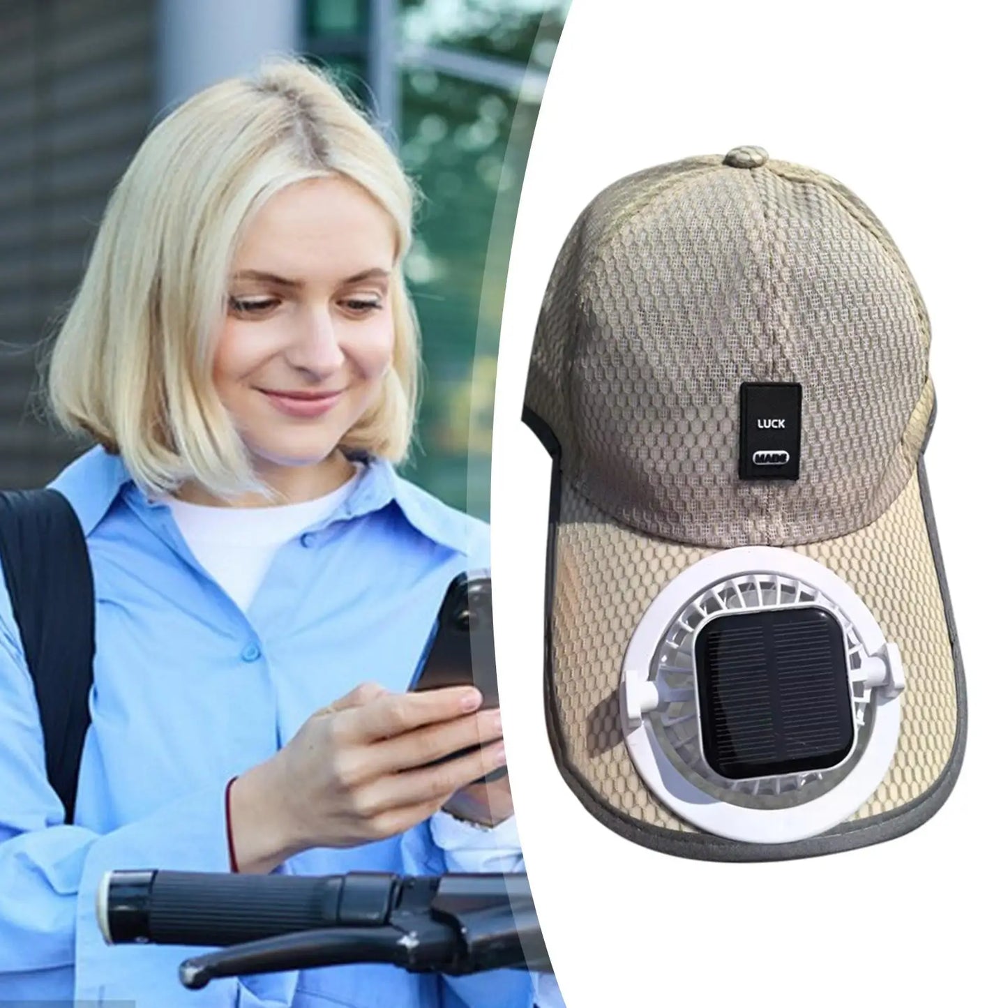 Men & Women Fan  rechargeable solar Fan