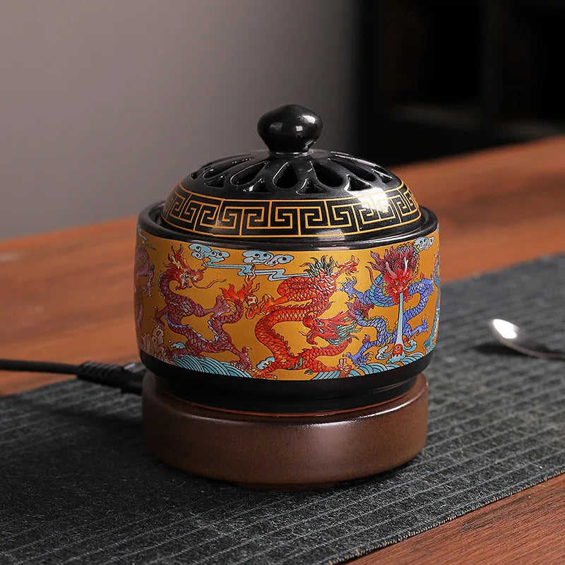 Enamel Electronic Aromatherapy Oven Incense
