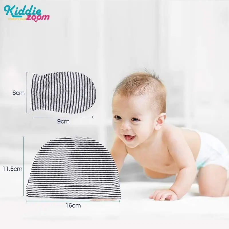 23 Pieces Newborn Jumpsuit+Hat+Gloves+Socks 100%Cotton Baby Gift