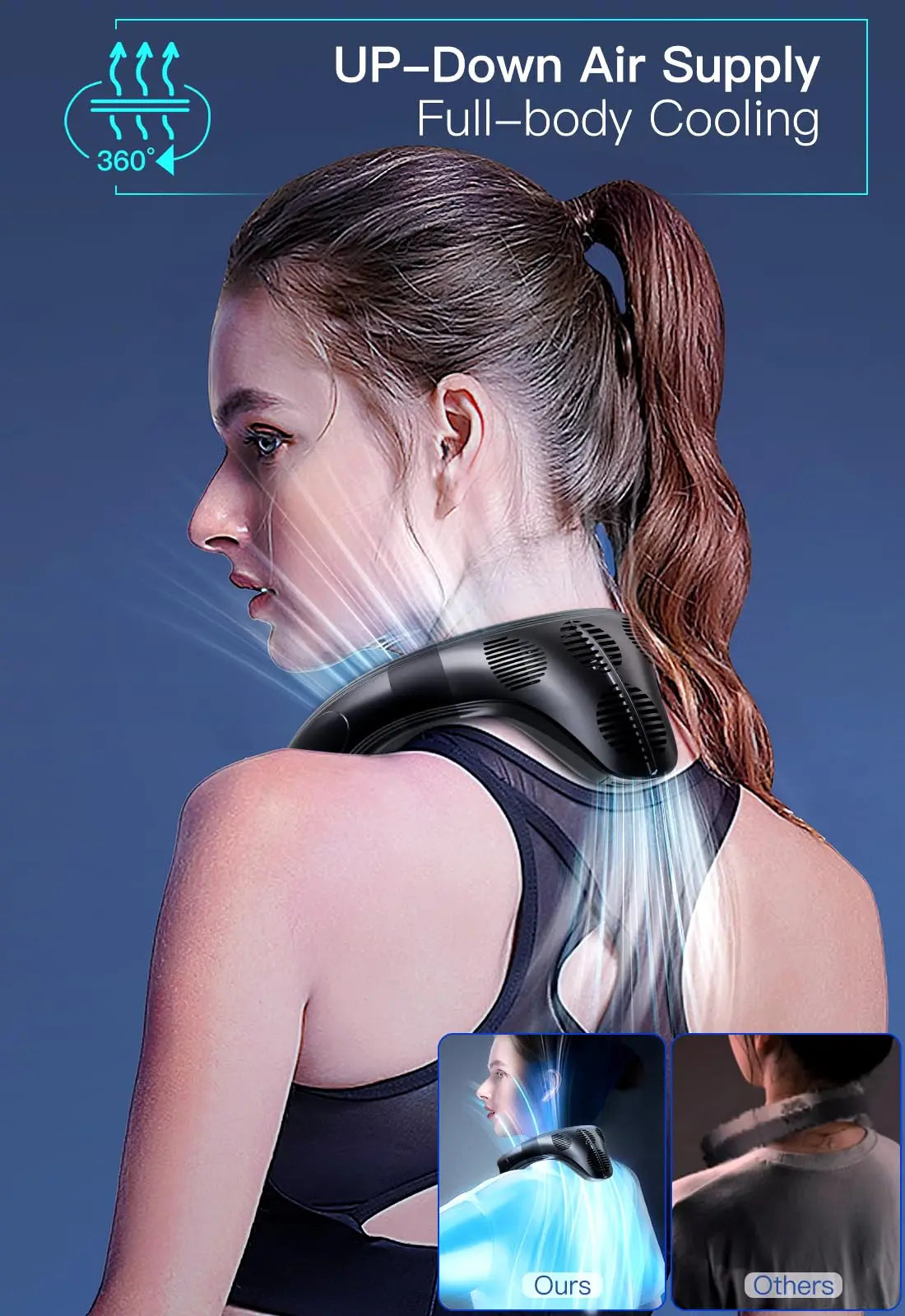 Powerful  Rechargeable Cooling  Neck Air Conditioner