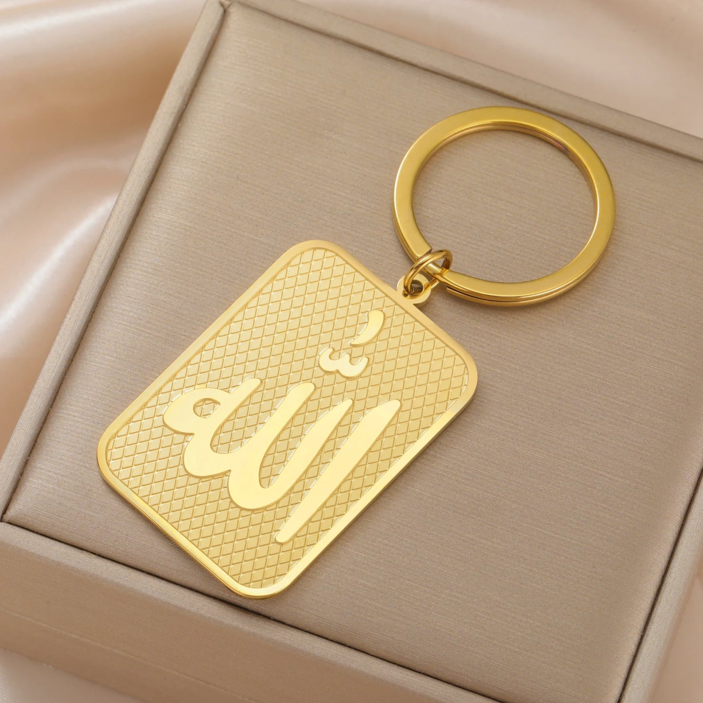 Islamic Allah Pendant Keychain Stainless Steel