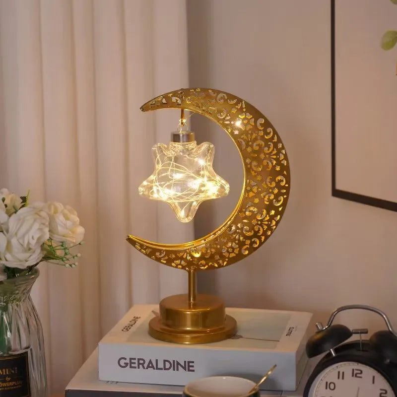 Islamic LED Star Moon Lamp - Gift