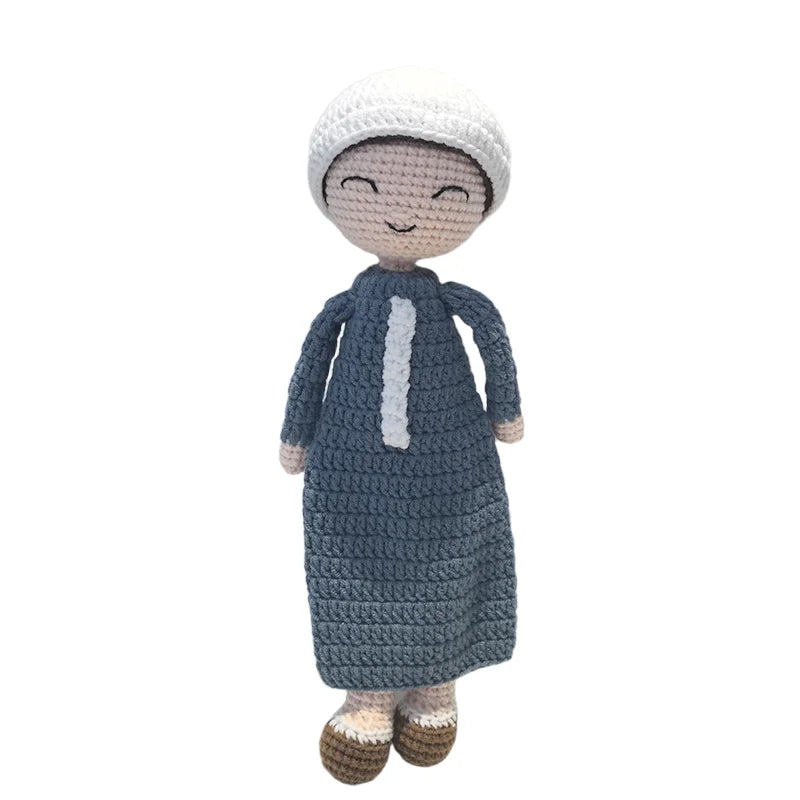Knitted Islamic Toys Crochet Dolls (gifts) with Hijab for our baby Girls